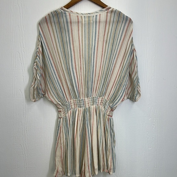 Urban Outfitters - Moonstruck Surplus Short Deep V Neck Romper Size Small - Picture 11 of 12